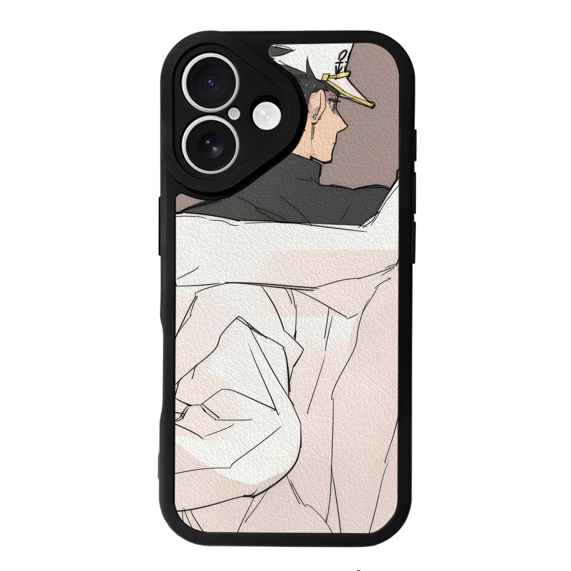 （画像用） ジョジョの奇妙な冒険 JoJo's Bizarre Adventure 【iPhone 16シリーズ対応】シリコンスマホケース（レザー調） 材質：シリコン